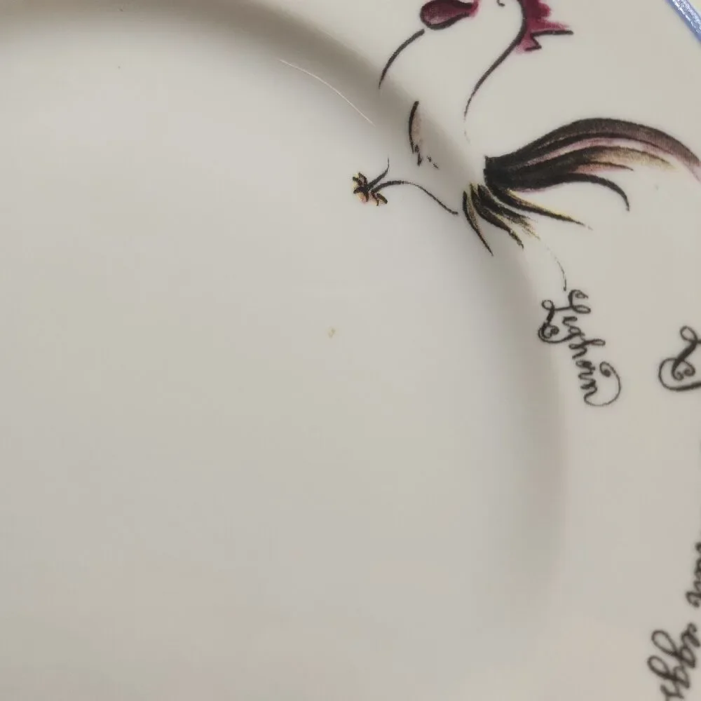 Chicken Breeds Plates Williams Sonoma Dessert Salad 8” Rosanna Made In Italy - Picture 13 of 15